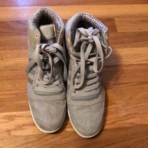 Grey addidas wedge sneaker